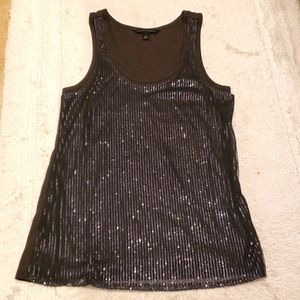 Banana Republic Sequin Mesh Tank top